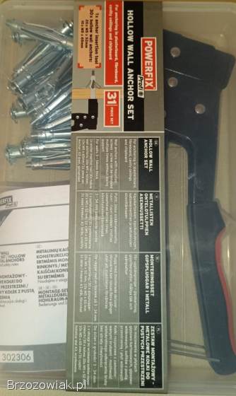 Powerfix Profi Hollow Wall Anchor Set (zestaw montażowy -  metalowe kołki)