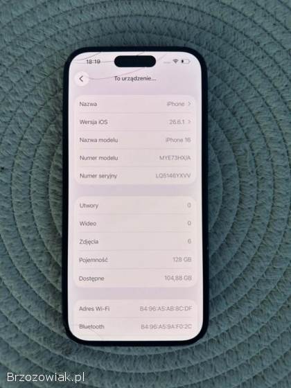 IPhone 16 128GB 89
