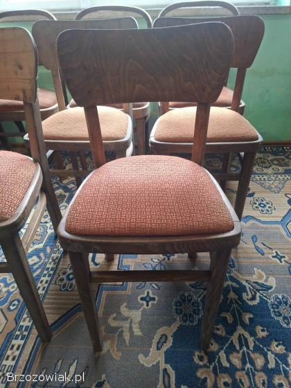 Zabytkowe krzesła meble vintage retro PRL Zakłady Mebli Giętych w Radomsku 24 sz