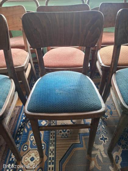 Zabytkowe krzesła meble vintage retro PRL Zakłady Mebli Giętych w Radomsku 24 sz