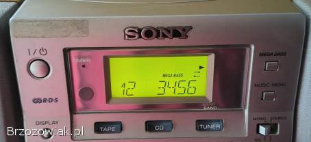 Wieża Sony CMT-EP50 z głośnikami – CD,  kaseta,  radio