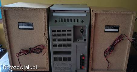 Wieża Sony CMT-EP50 z głośnikami – CD,  kaseta,  radio