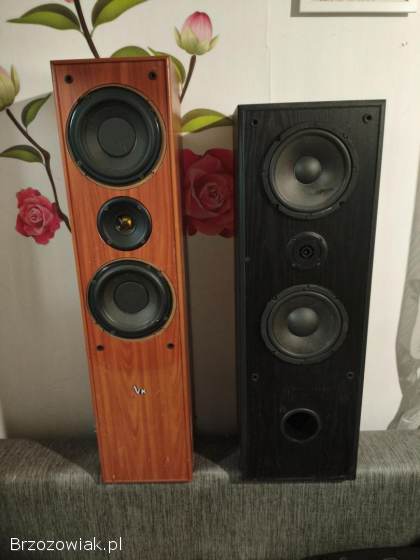 2x kolumny głośnikowe podłogowe VK + maskownice