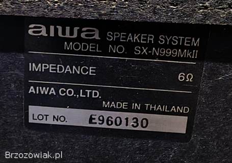 Mocne kolumny Aiwa SX-N999 Mk ll