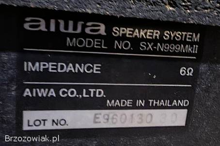 Mocne kolumny Aiwa SX-N999 Mk ll